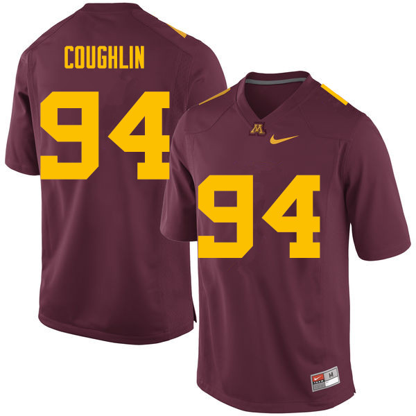 Men #94 Quinn Coughlin Minnesota Golden Gophers College Football Jerseys Sale-Maroon